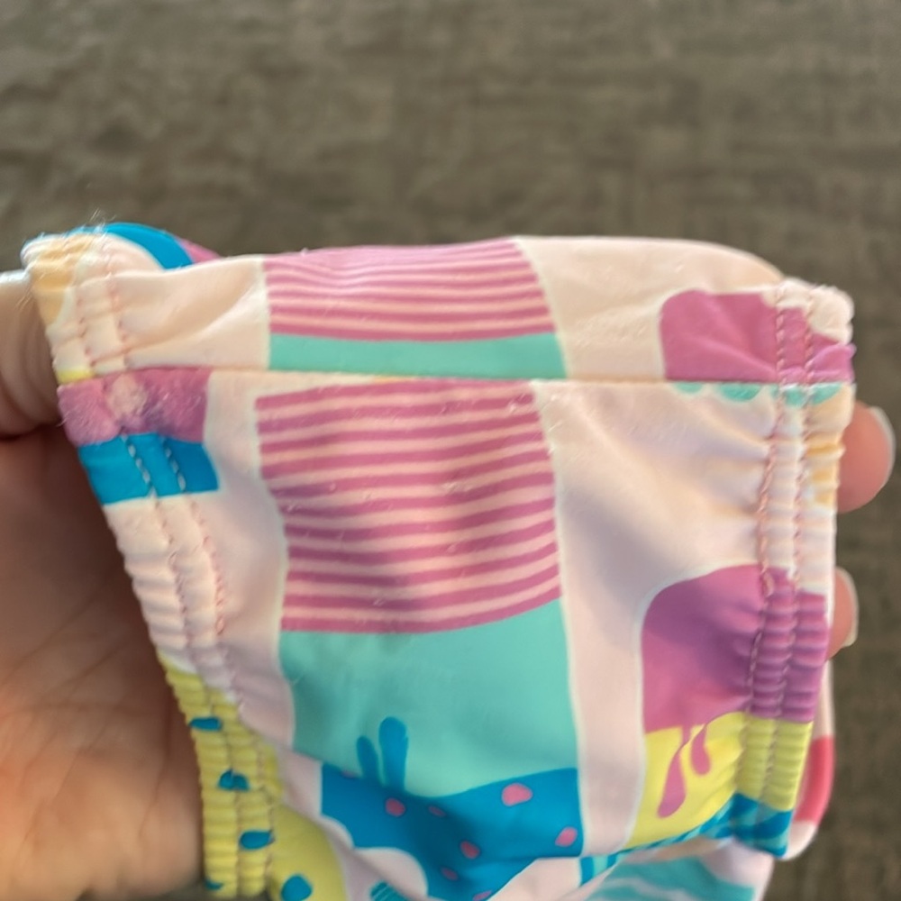 Ruffle butt swimsuit V-Back One Piece popsicles 12-18 months - Picture 5 of 7